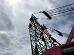 Crane Superstructure with Pendant Line (Boom Tension Line)