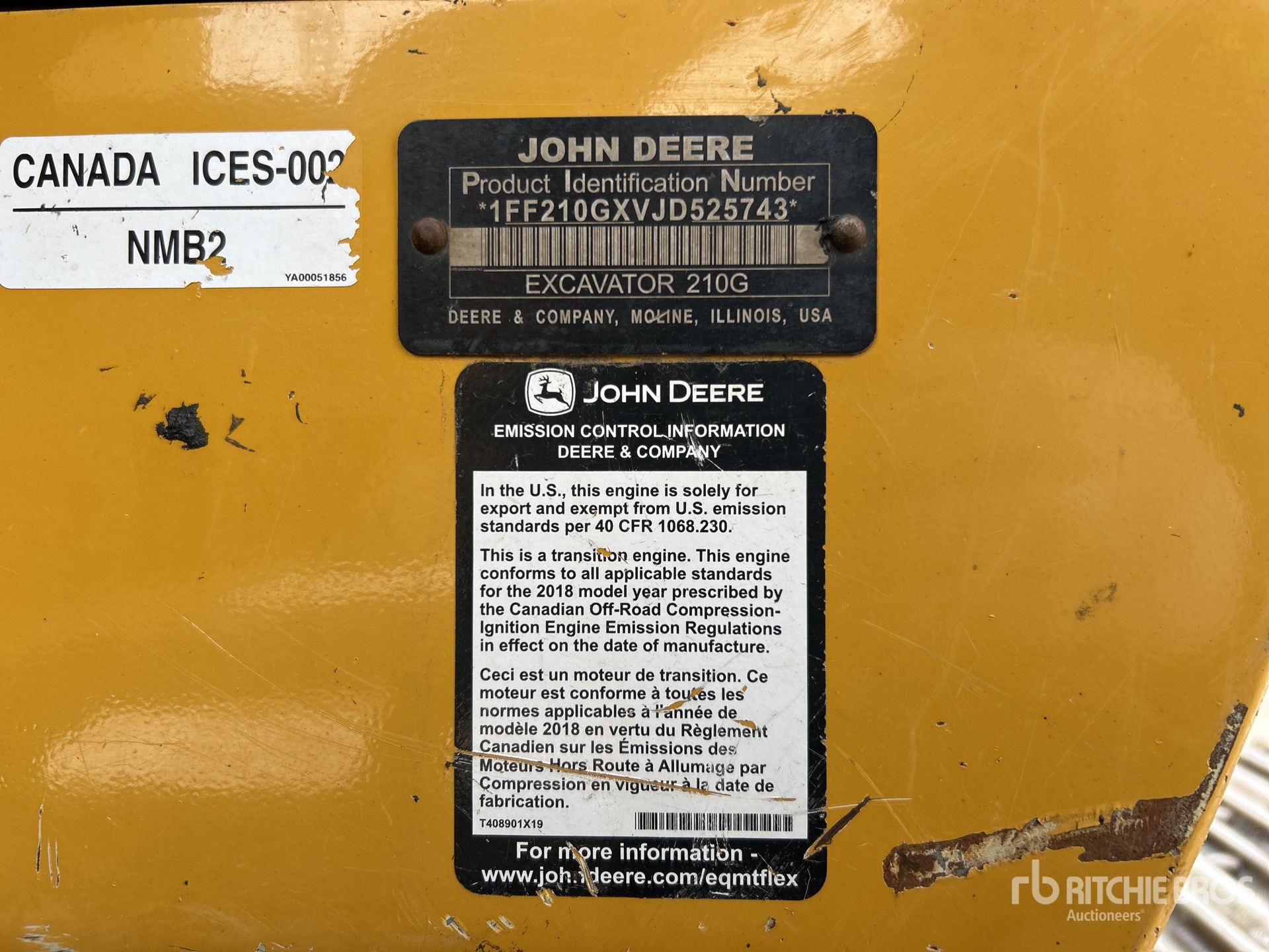 General Appearance with N.º de serie/VIN