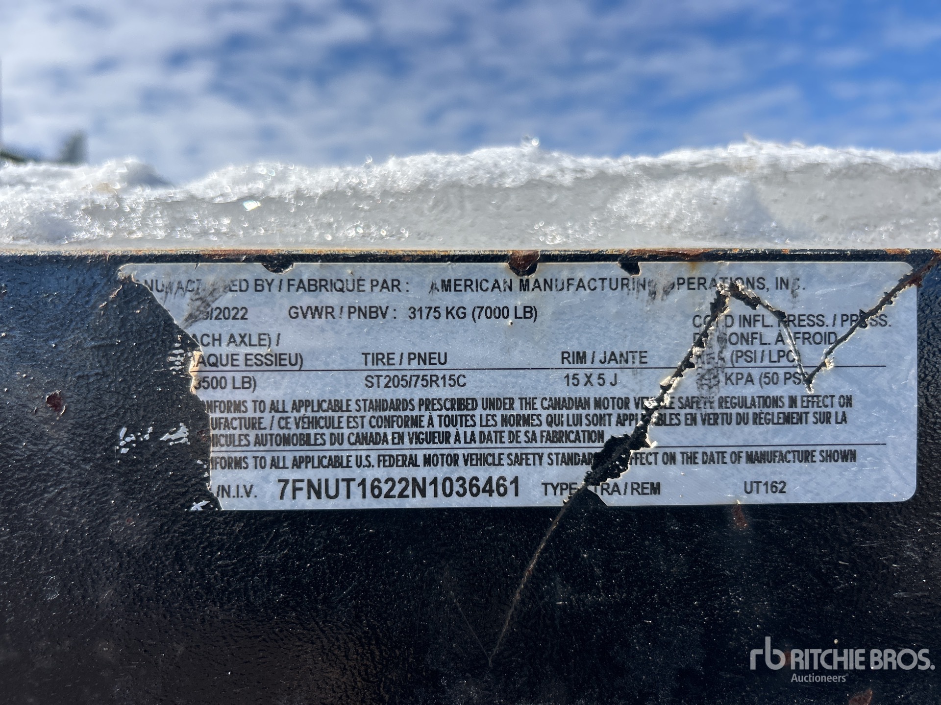 General Appearance with N.º de serie/VIN