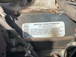 Engine with Emission Certification Label