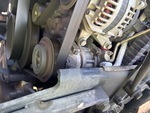 Engine with A/C Compressor