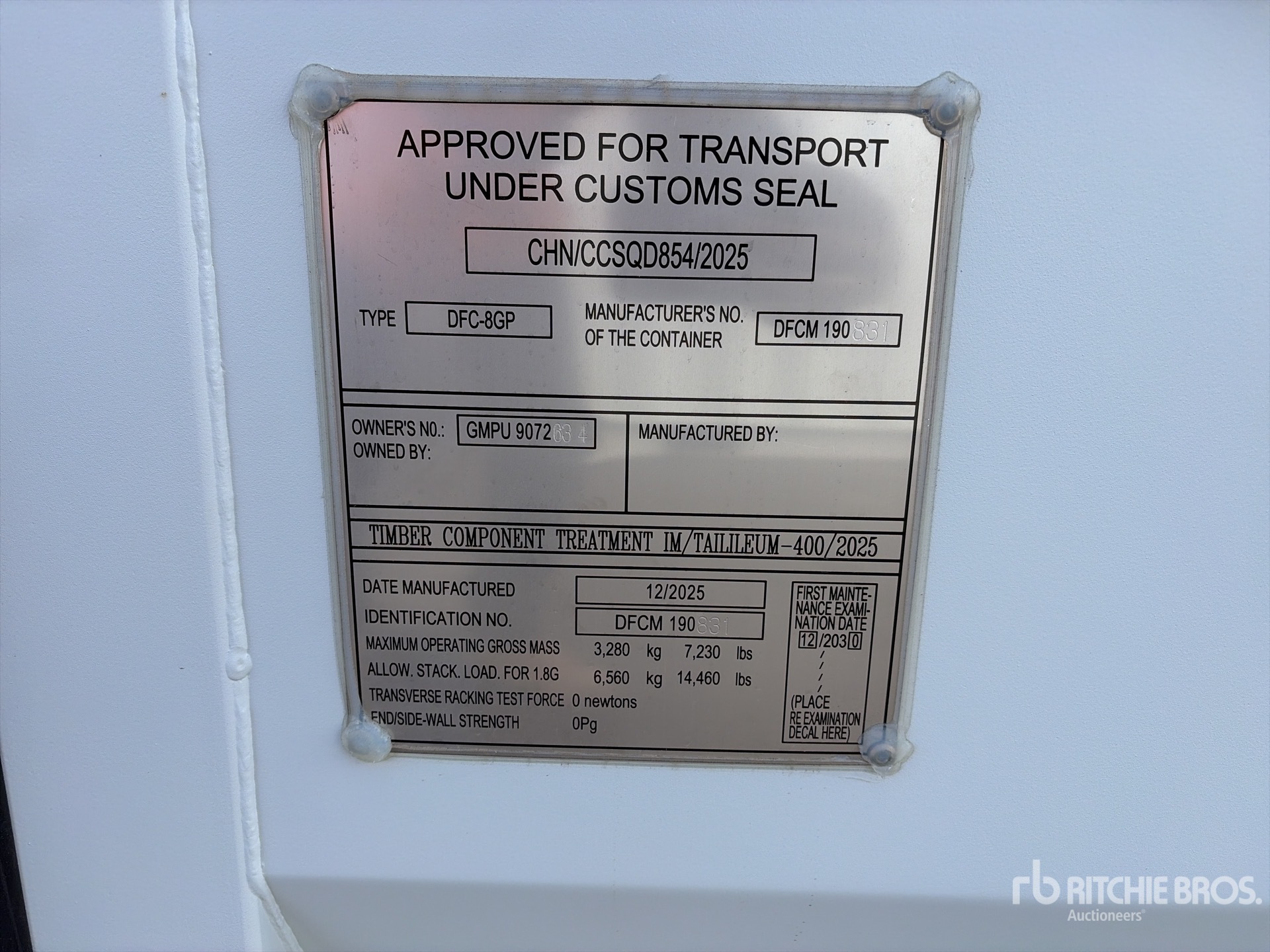 General Appearance with Seriennummer / FIN