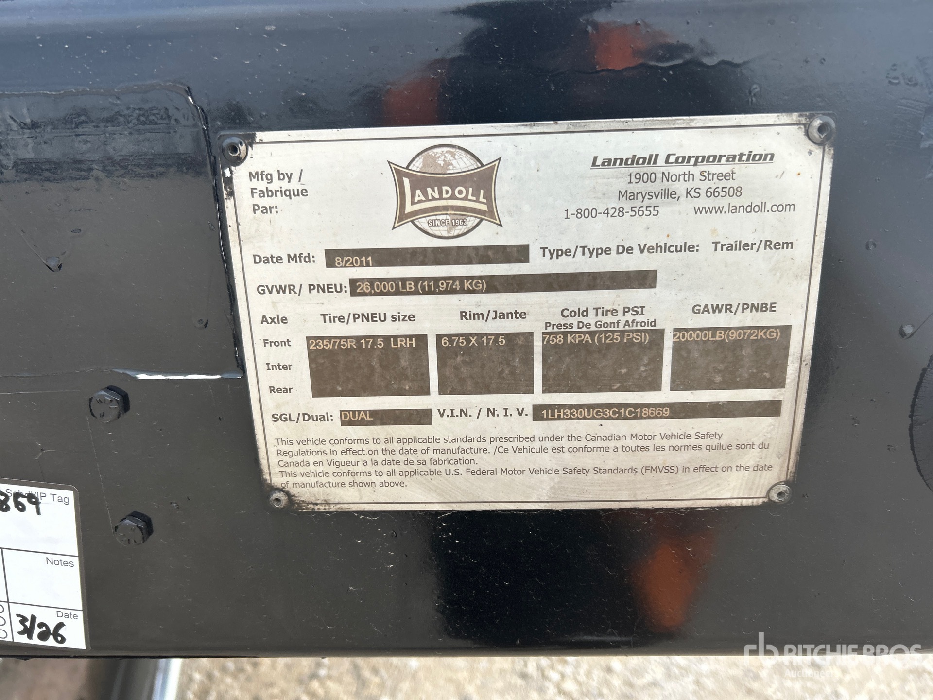 General Appearance with N.º de serie/VIN