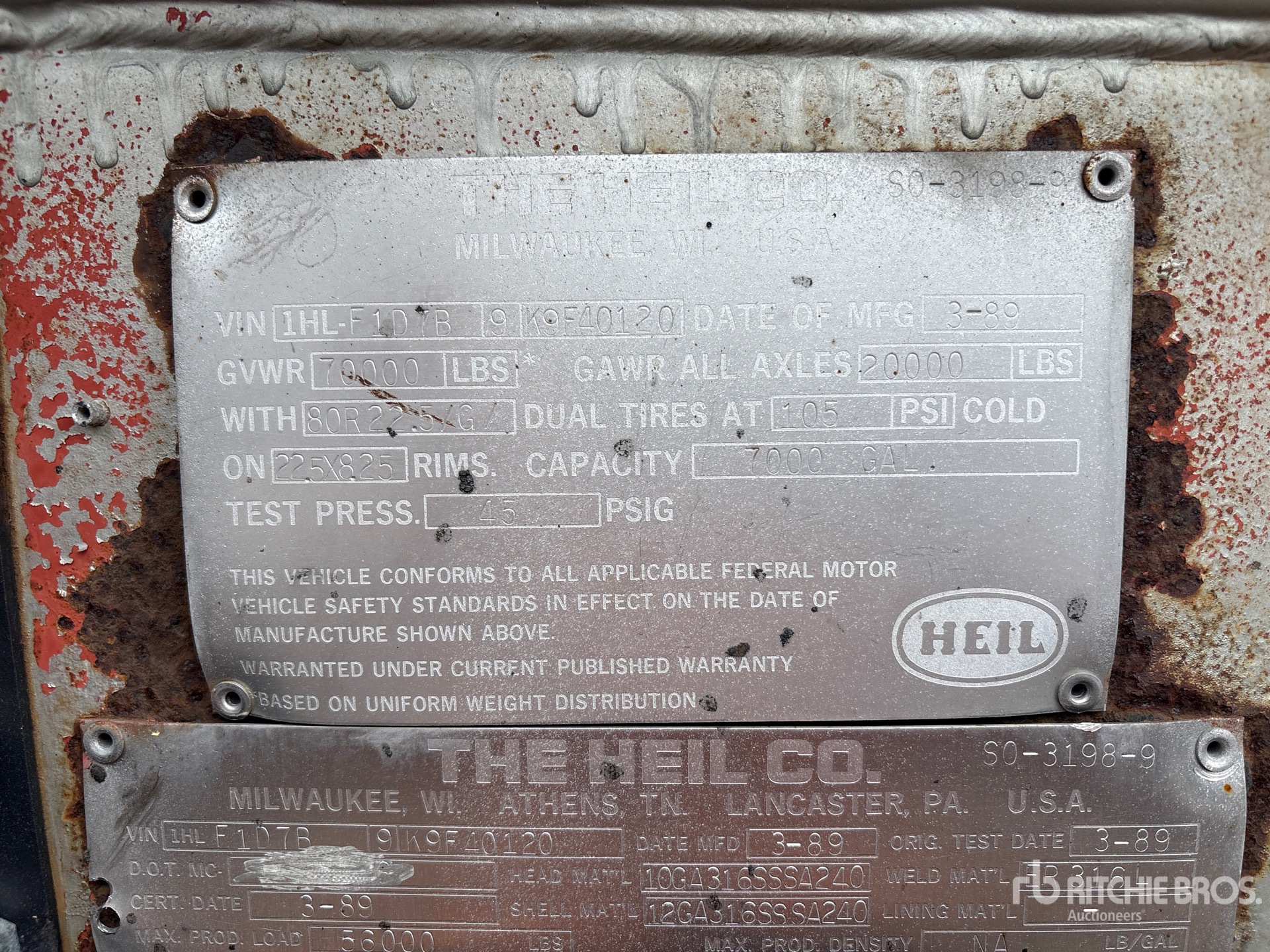 General Appearance with Seriennummer / FIN