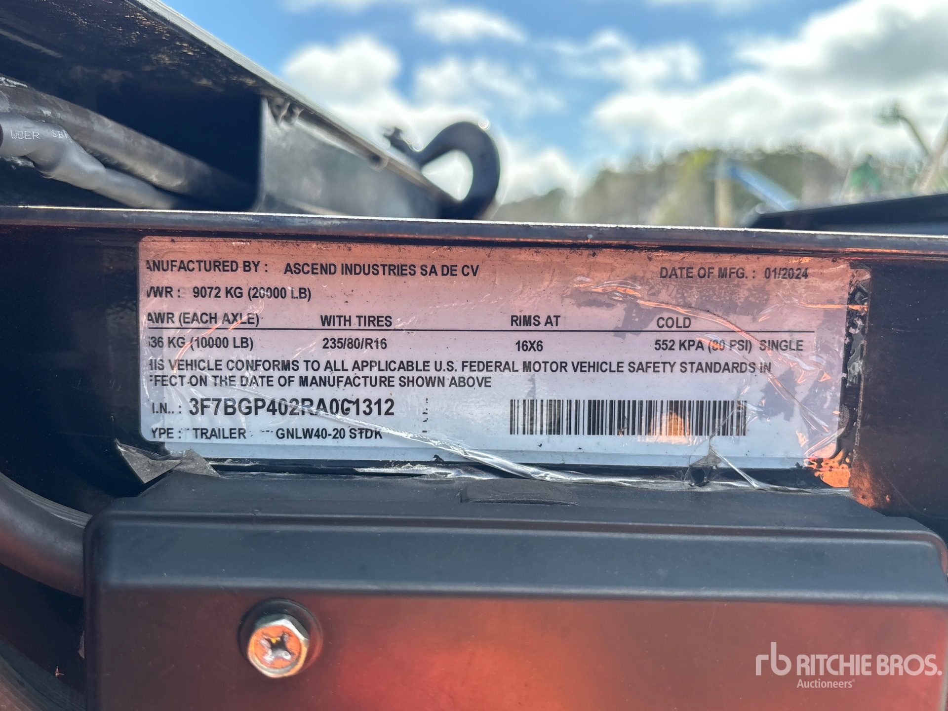 General Appearance with N.º de serie/VIN