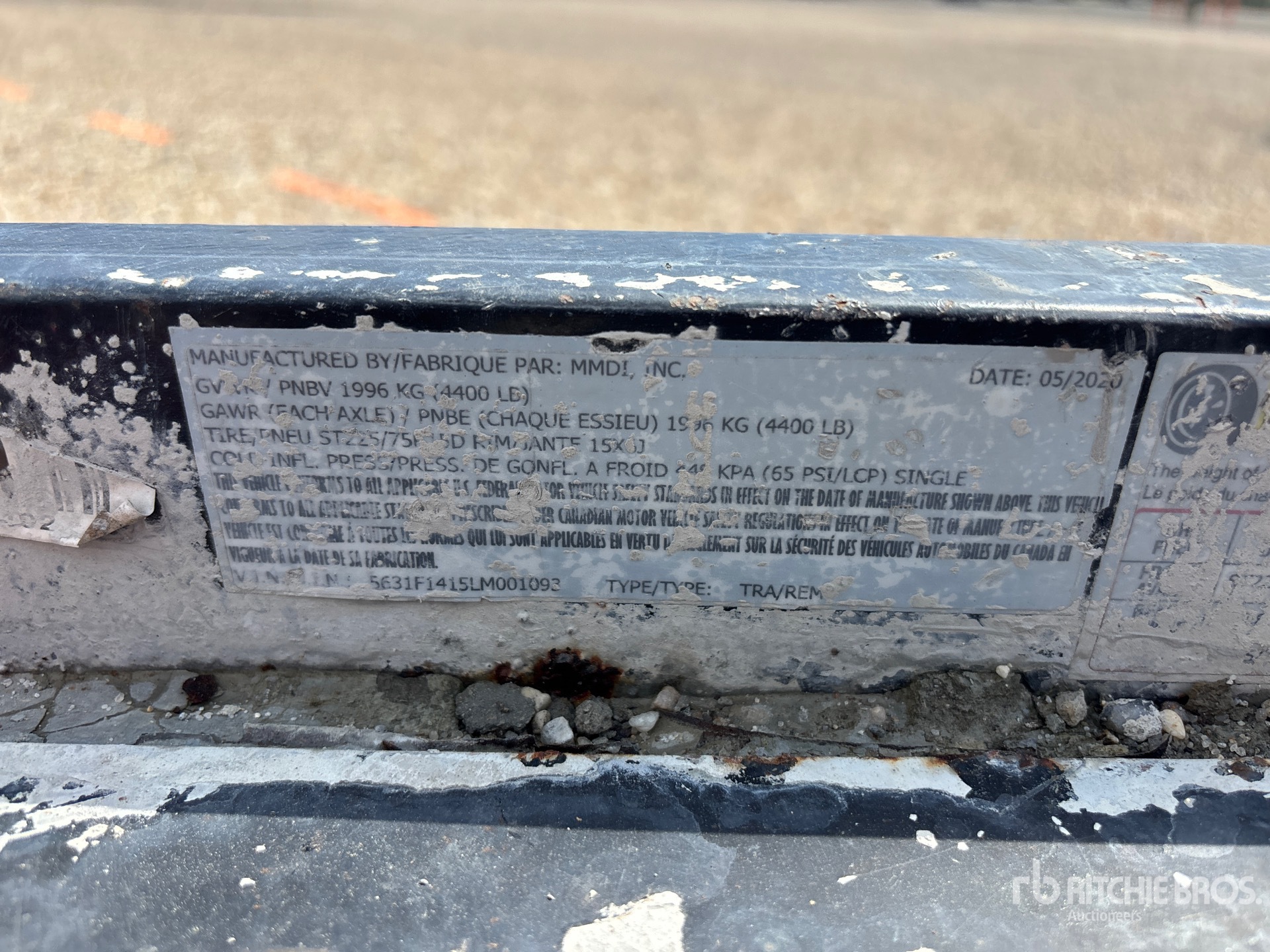 General Appearance with N.º de serie/VIN