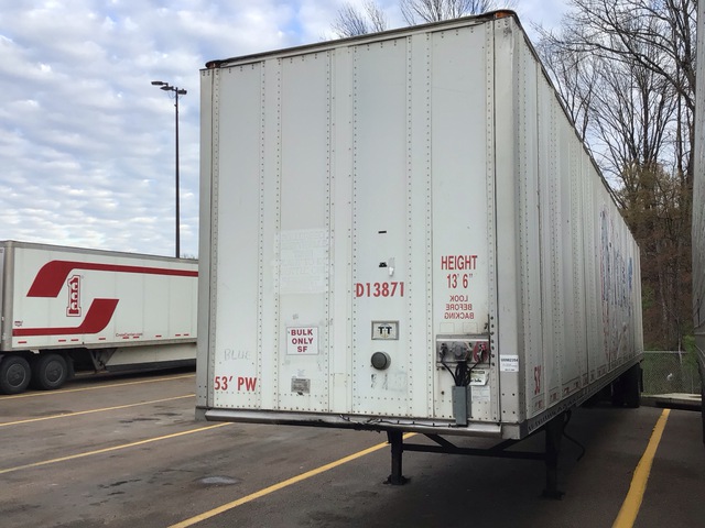2007 Hyundai 53 ft x 102 in T/A Van Trailer (Inoperable)