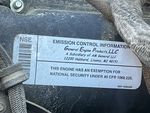 Engine with Emission Certification Label