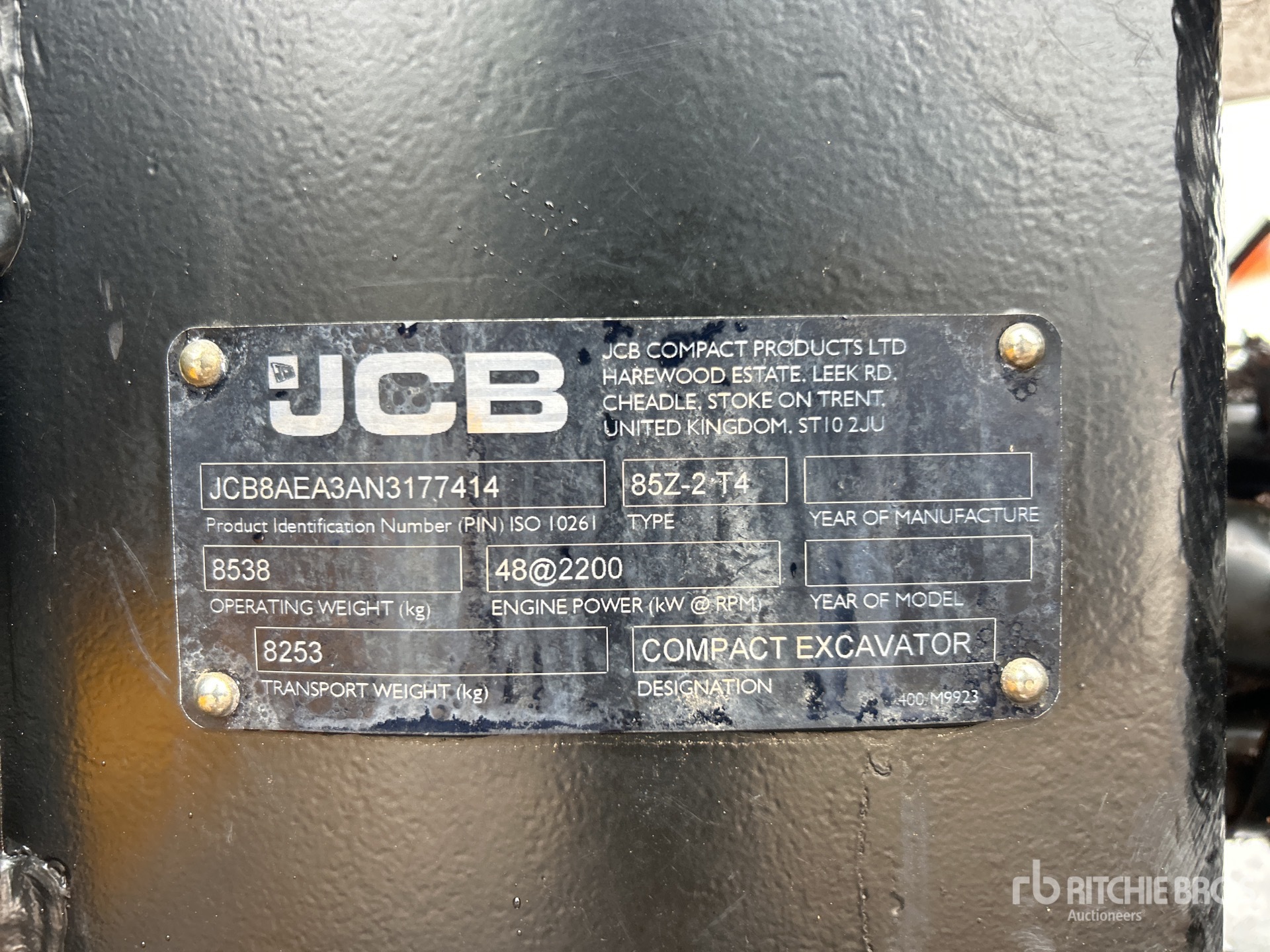 General Appearance with Numero seriale/numero d’identificazione del veicolo (VIN)