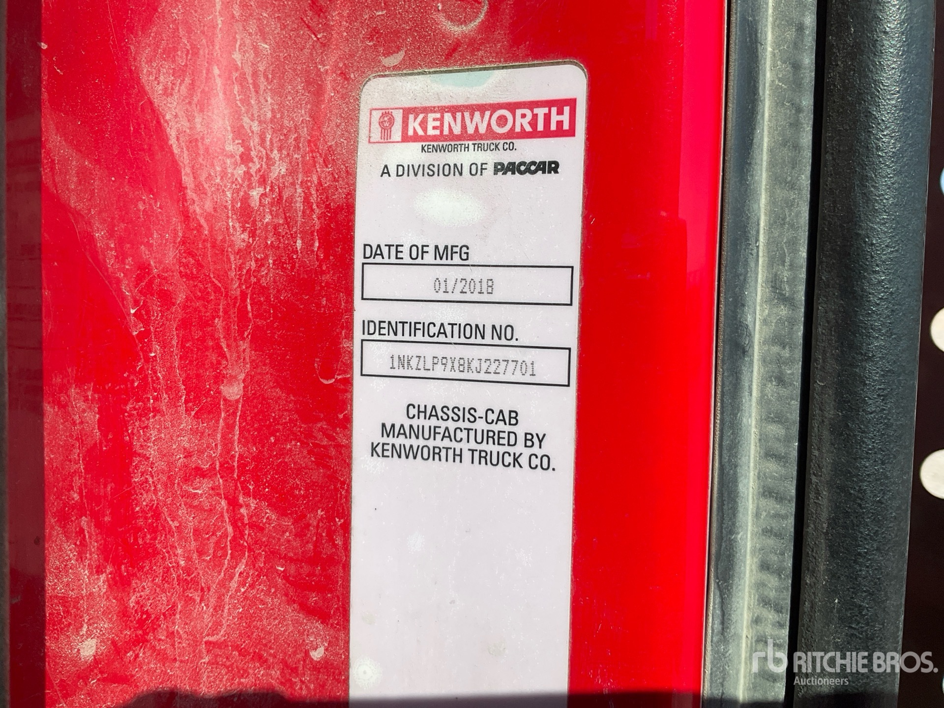 General Appearance with N.º de serie/VIN