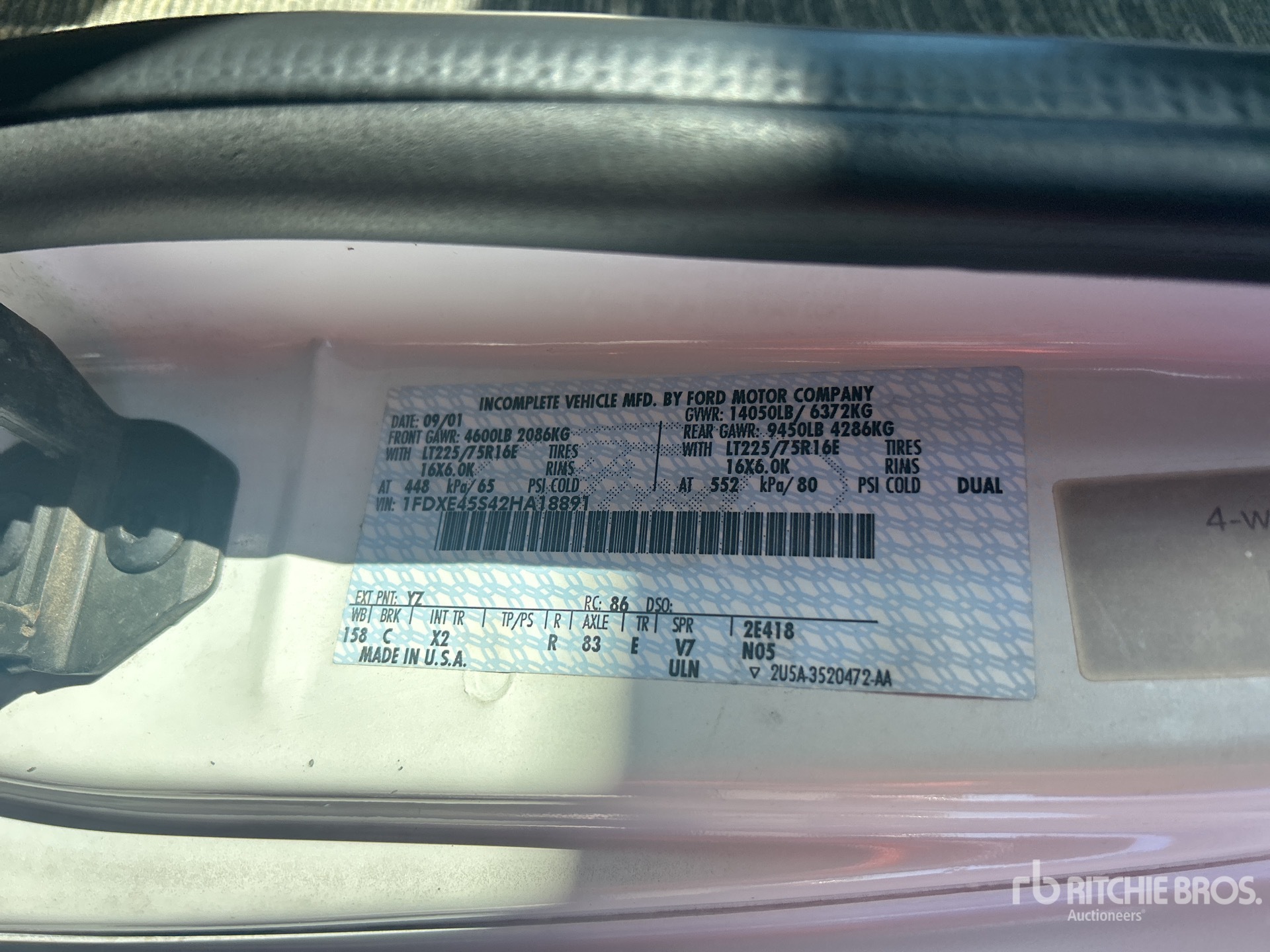 General Appearance with Seriennummer / FIN