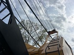 Crane Superstructure with Boom Stops