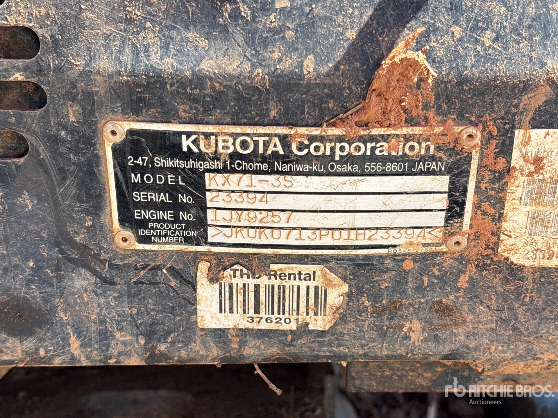 General Appearance with N.º de serie/VIN