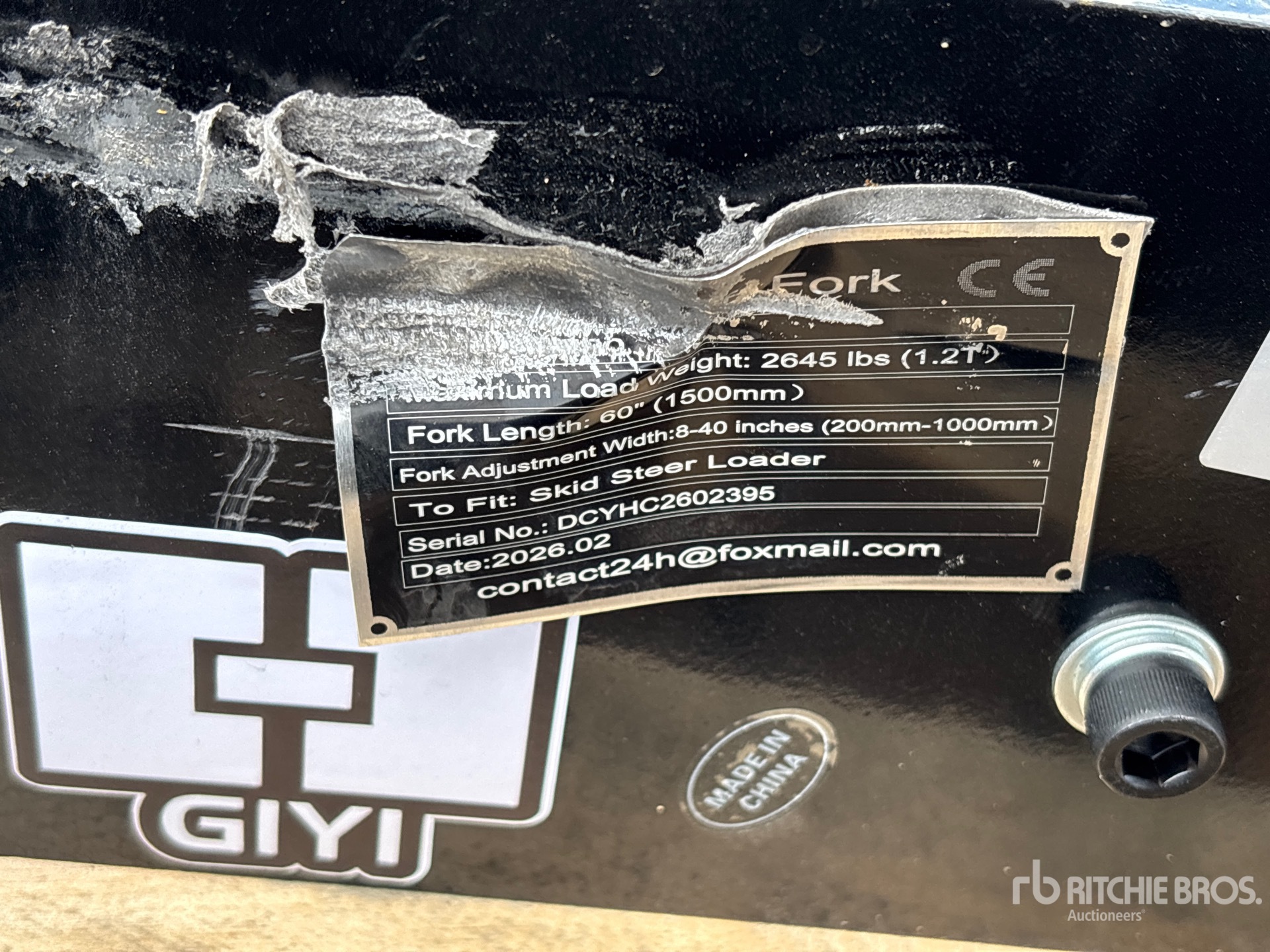 General Appearance with Seriennummer / FIN