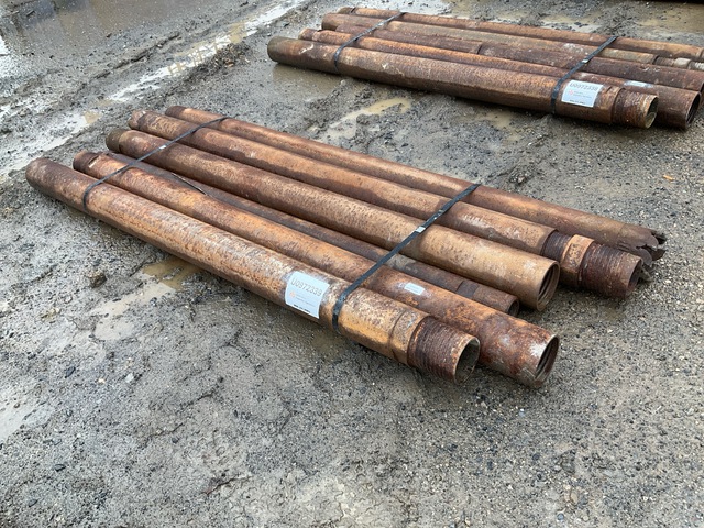Quantity of (5) Range 1 7 ft Length, 5 in Diameter Drill Casing