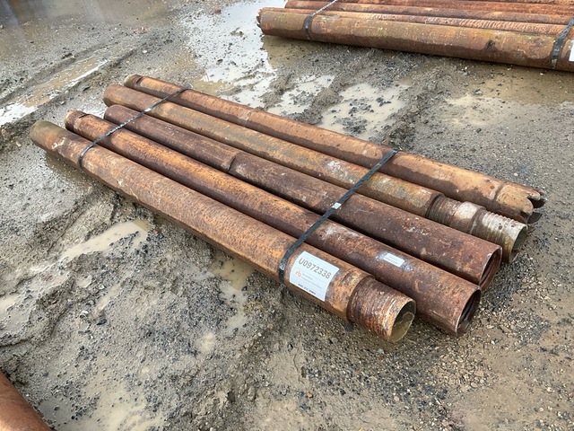 Quantity of (5) Range 1 7 ft Length, 5 in Diameter Drill Casing