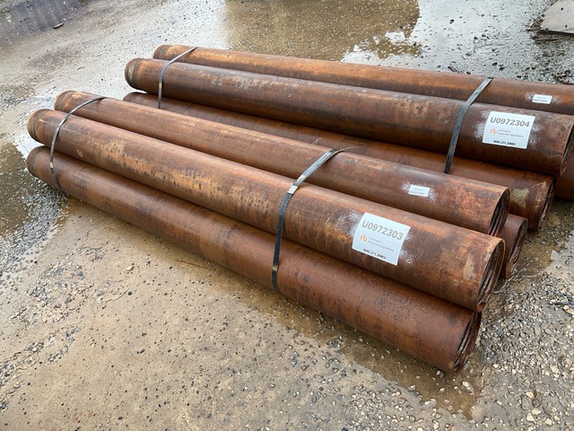 Quantity of (5) Range 1 7 ft Length, 6 1/2 in - 7 in Diameter Drill Casing
