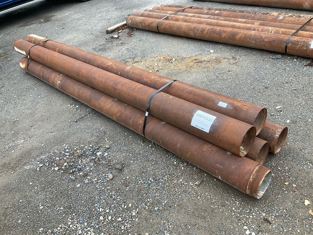 Quantity of (5) Range 1 10 ft Length, 6 1/2 in - 7 in Diameter Casing