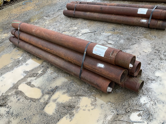 Quantity of (5) Range 1 7 ft Long, 5 in Diameter Casing