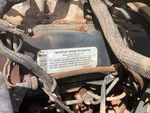 Engine with Emission Certification Label
