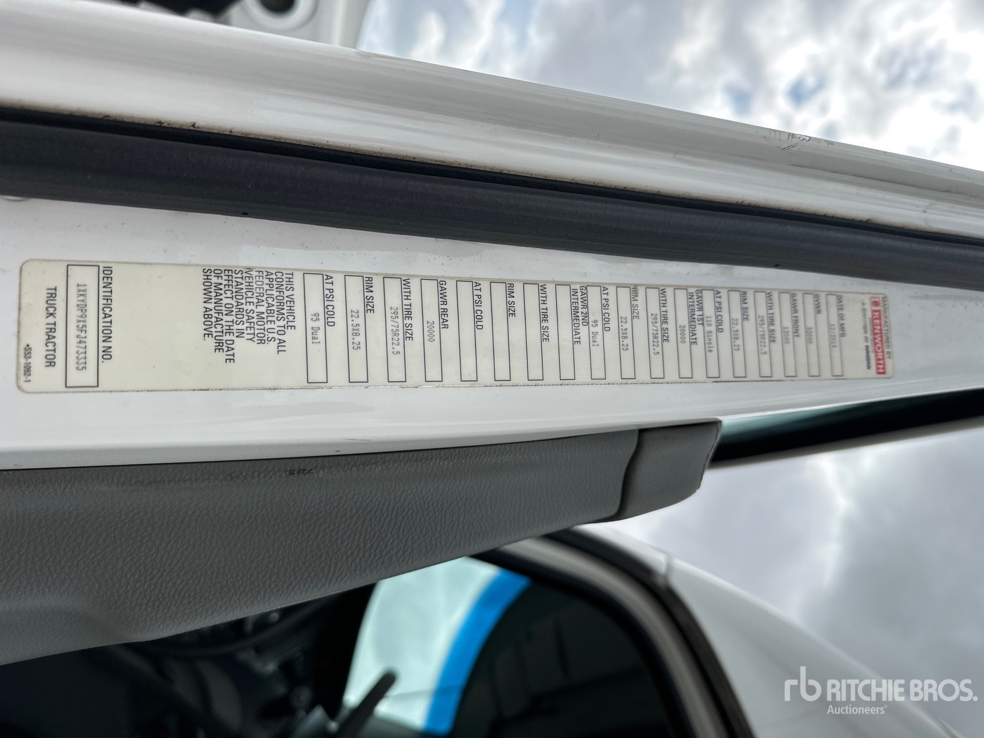 General Appearance with N.º de serie/VIN