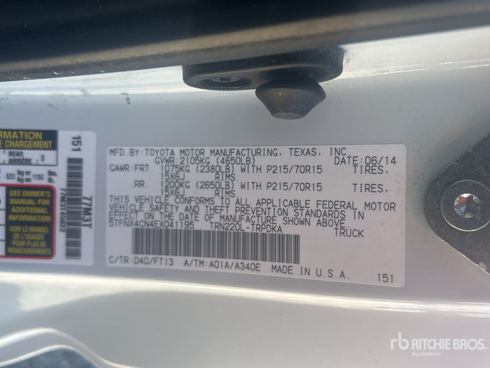 General Appearance with Seriennummer / FIN