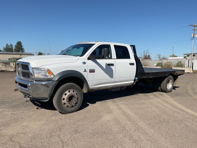 2012 Dodge Ram 4500 Heavy Duty 4x2 Crew Cab Flatbed Truck