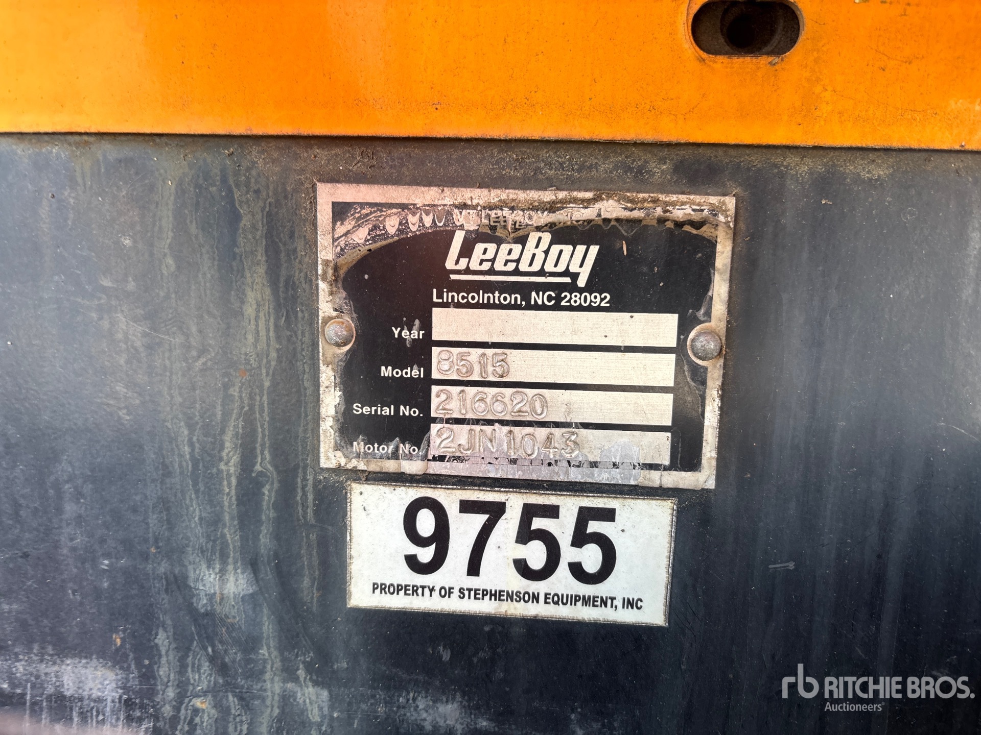 General Appearance with N.º de serie/VIN