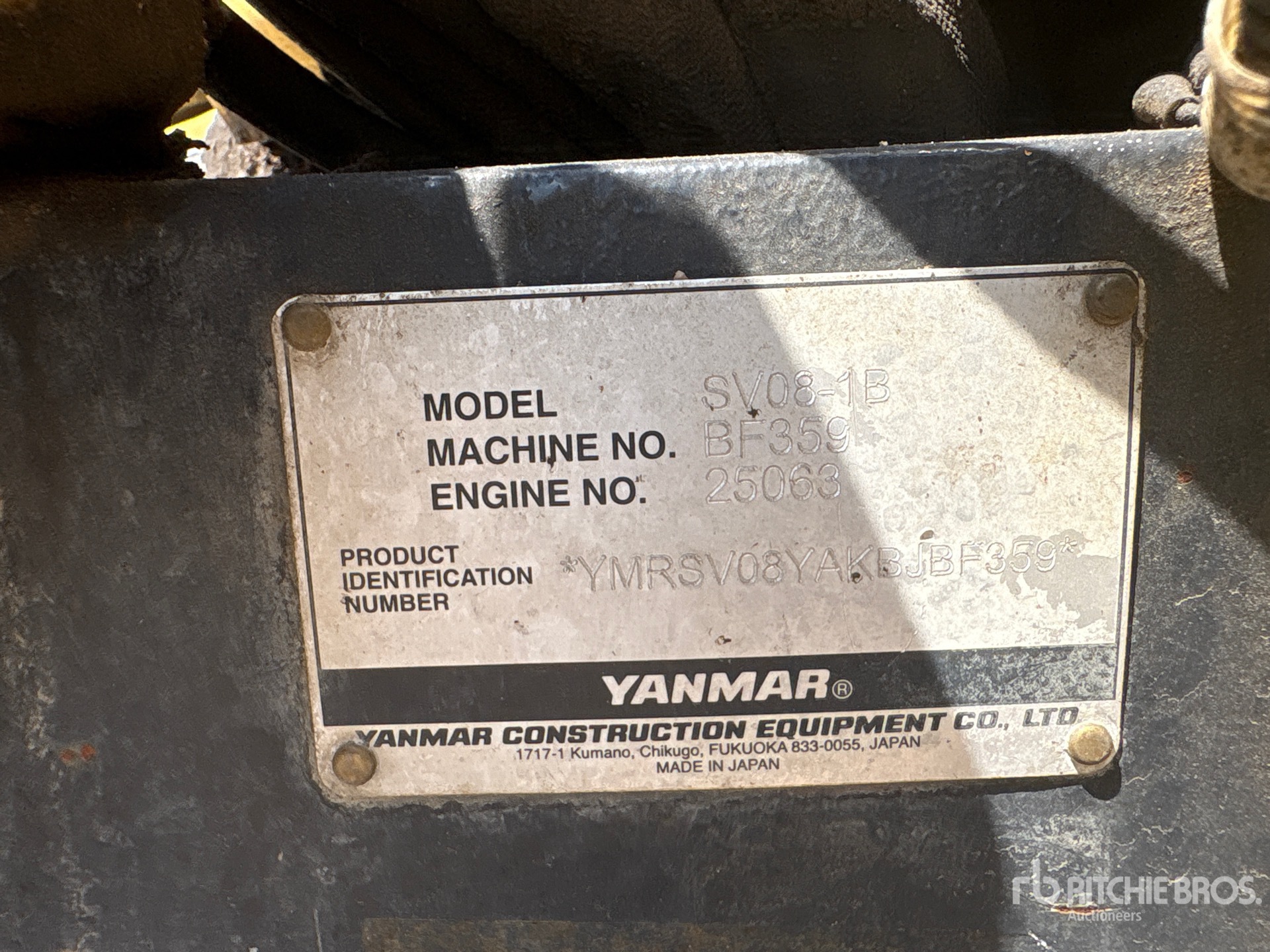 2019 Yanmar SV08