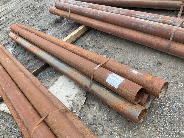 Quantity of (5) Range 1 10 ft Length, 5 in - 5 1/2 in Diameter Drill Casing