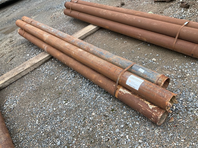 Quantity of (5) Range 1 10 ft Length, 5 in - 5 1/2 in Diameter Drill Casing