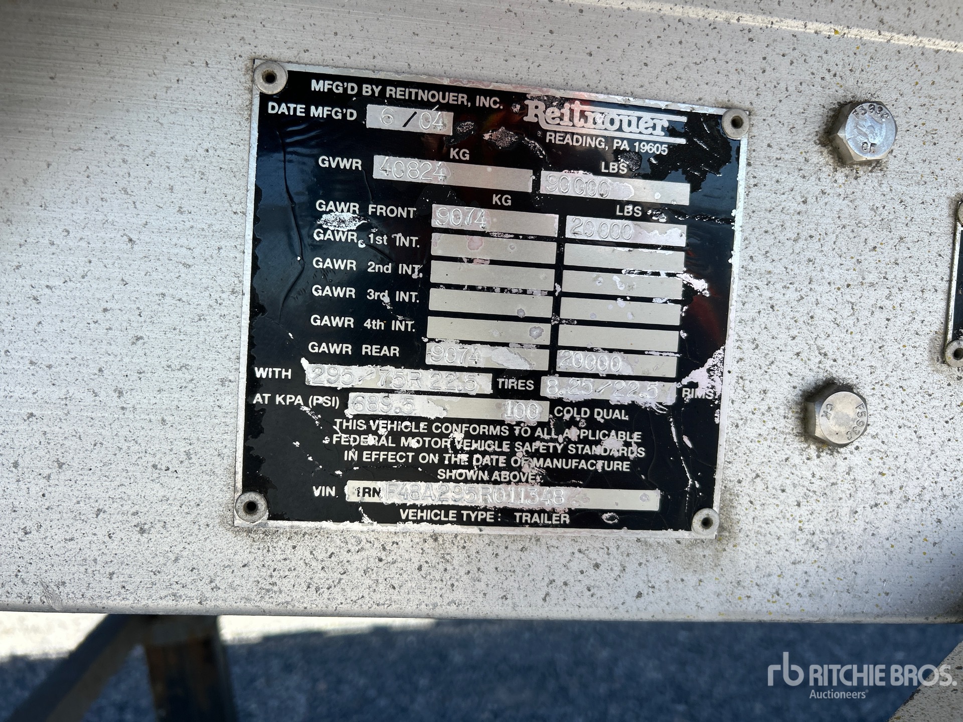 General Appearance with N.º de serie/VIN