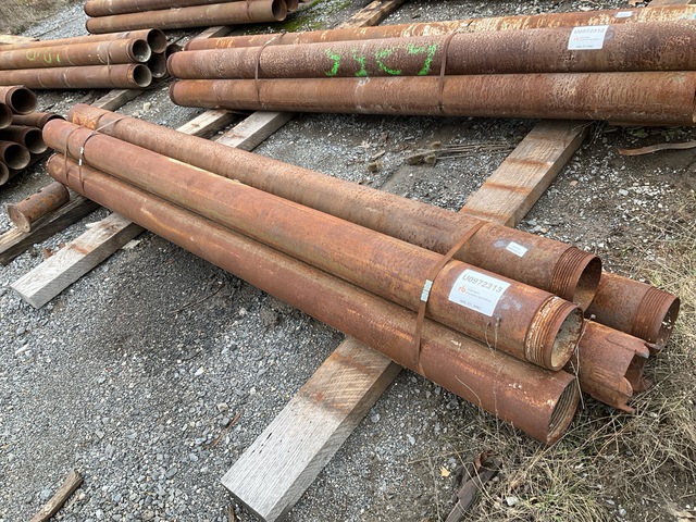 Quantity of (5) Range 1 10 ft Length, 6 1/2 in - 7 in Diameter Drill Casing