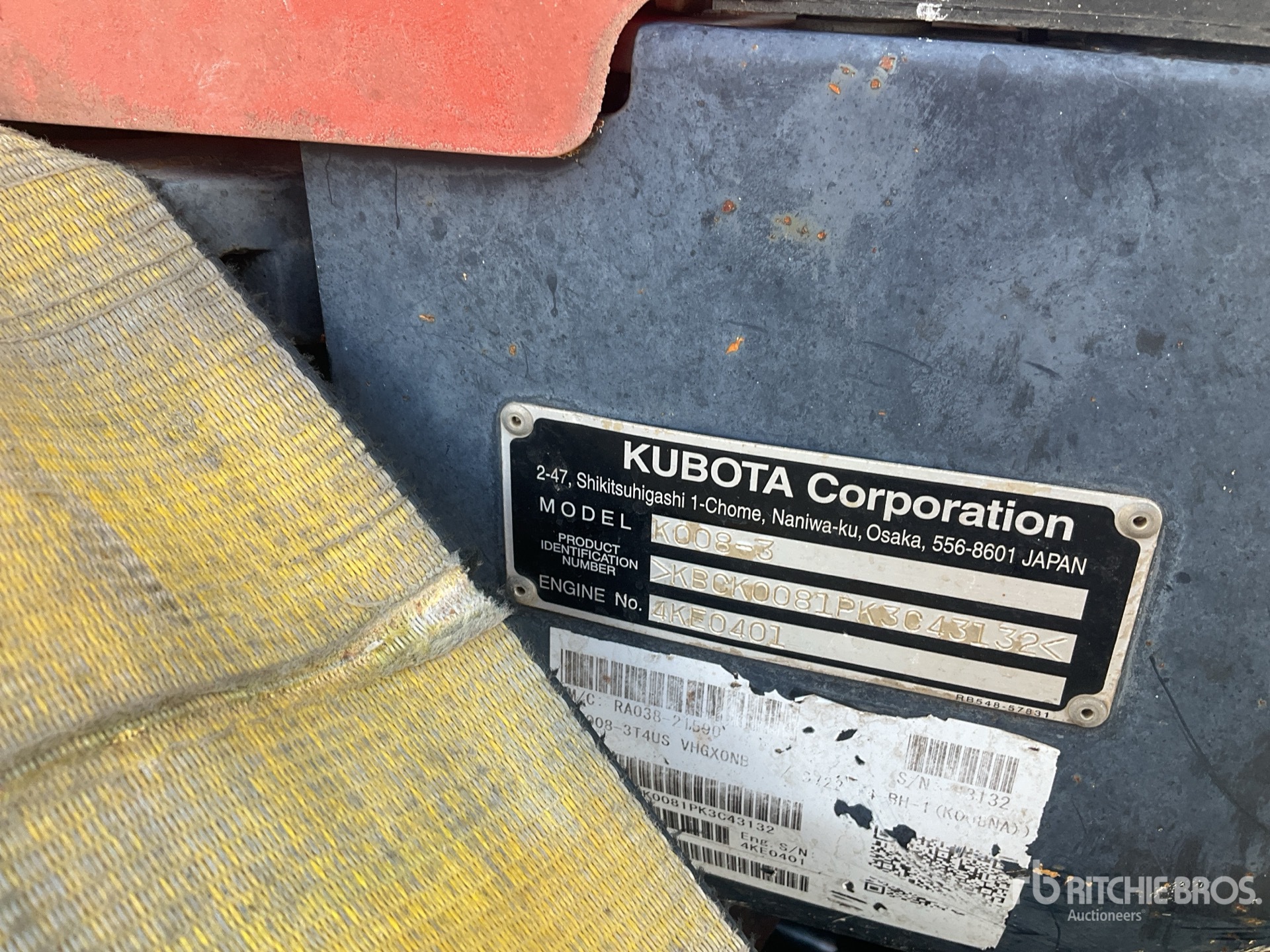 Photo of a 2019 Kubota K008