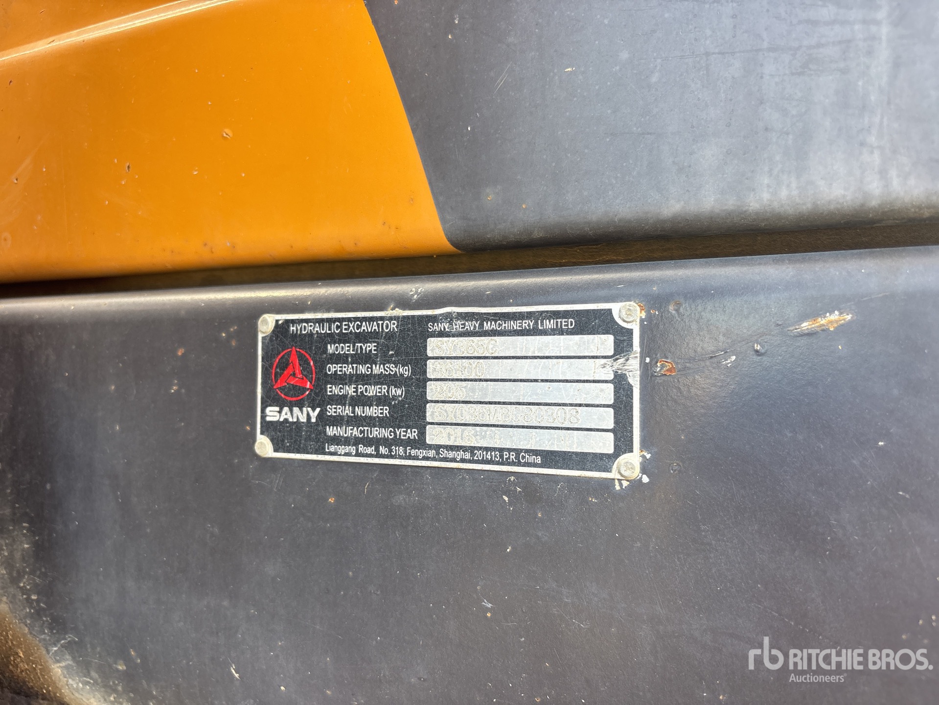 General Appearance with N.º de serie/VIN