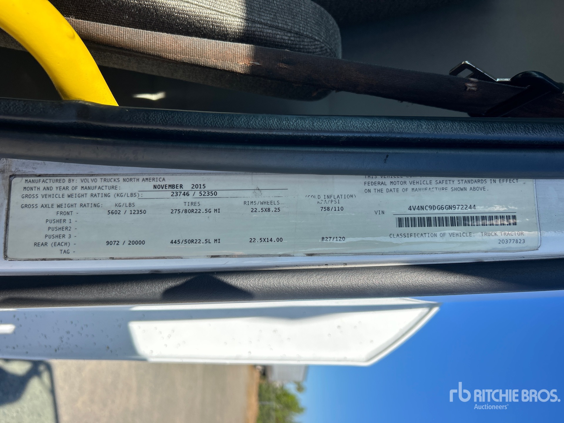 General Appearance with N.º de serie/VIN