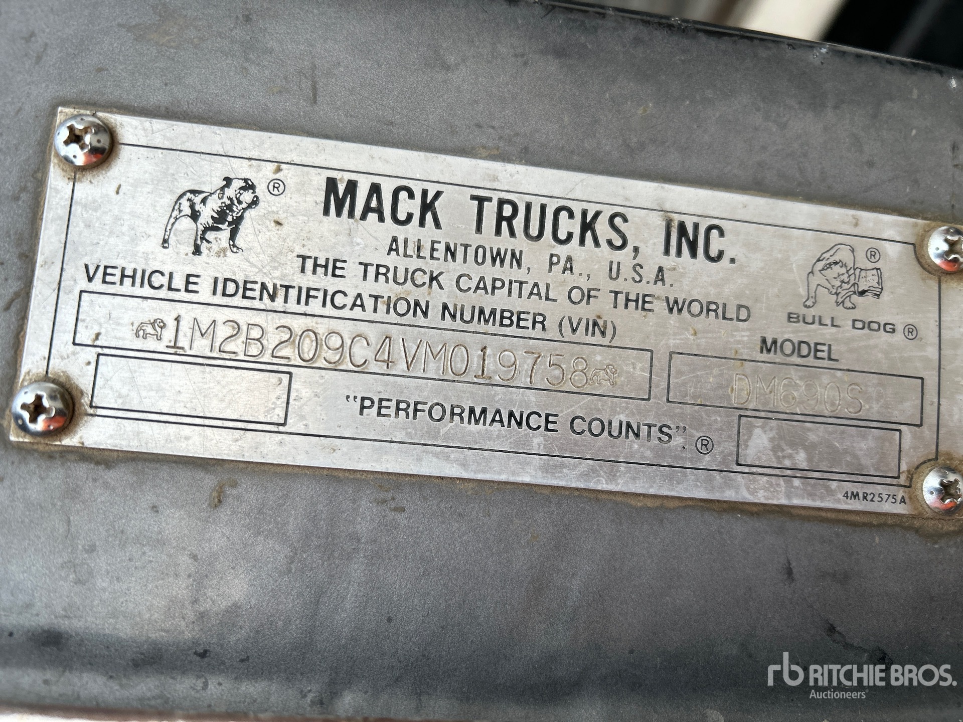 General Appearance with N.º de serie/VIN