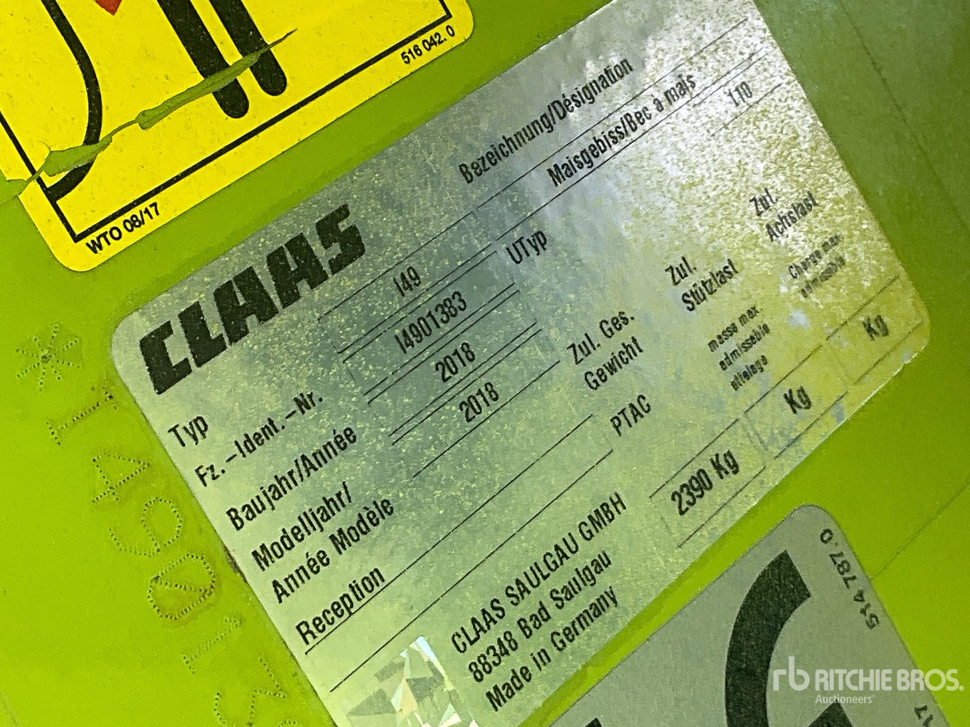 General Appearance with N.º de serie/VIN