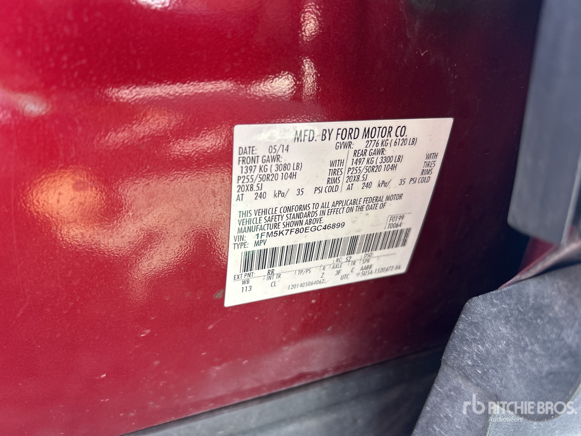 General Appearance with N.º de serie/VIN