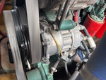 Engine with A/C Compressor