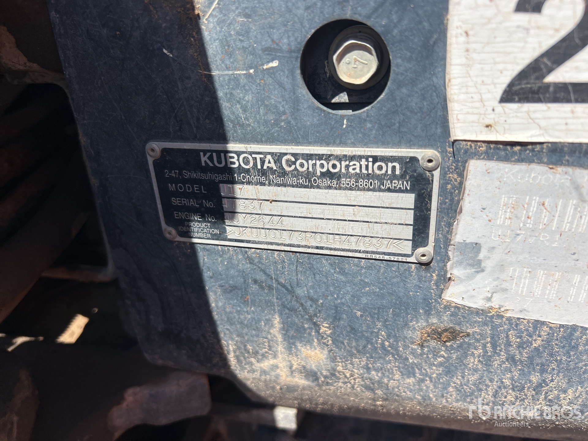 Photo of a 2019 Kubota U17