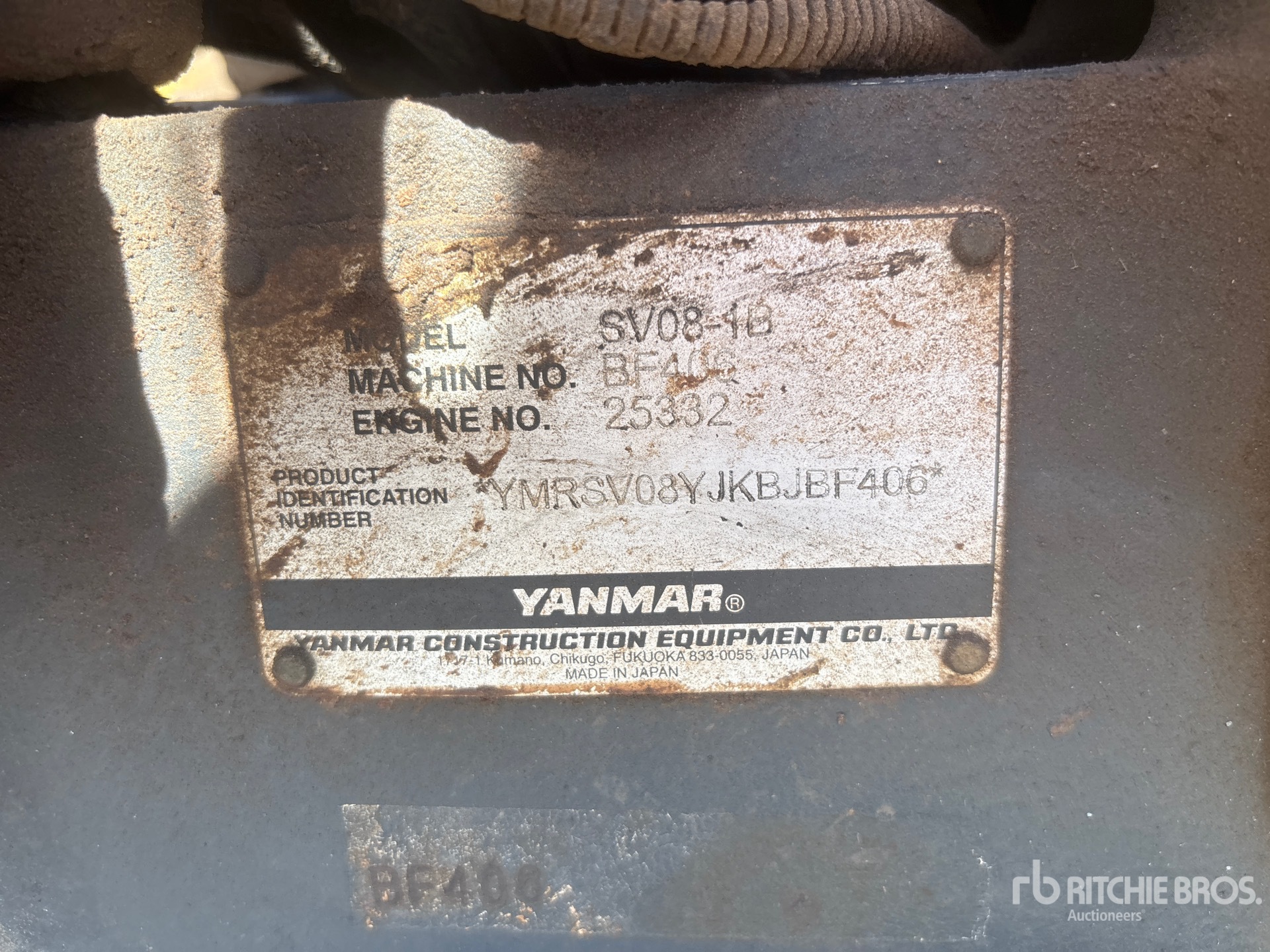 2019 Yanmar SV08