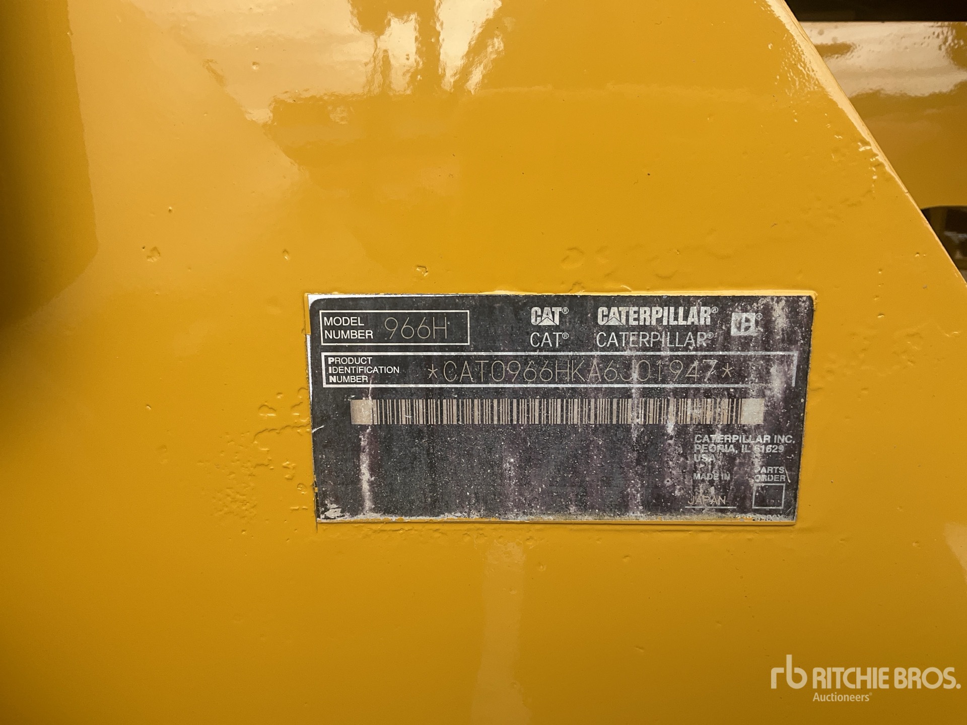 General Appearance with N.º de serie/VIN