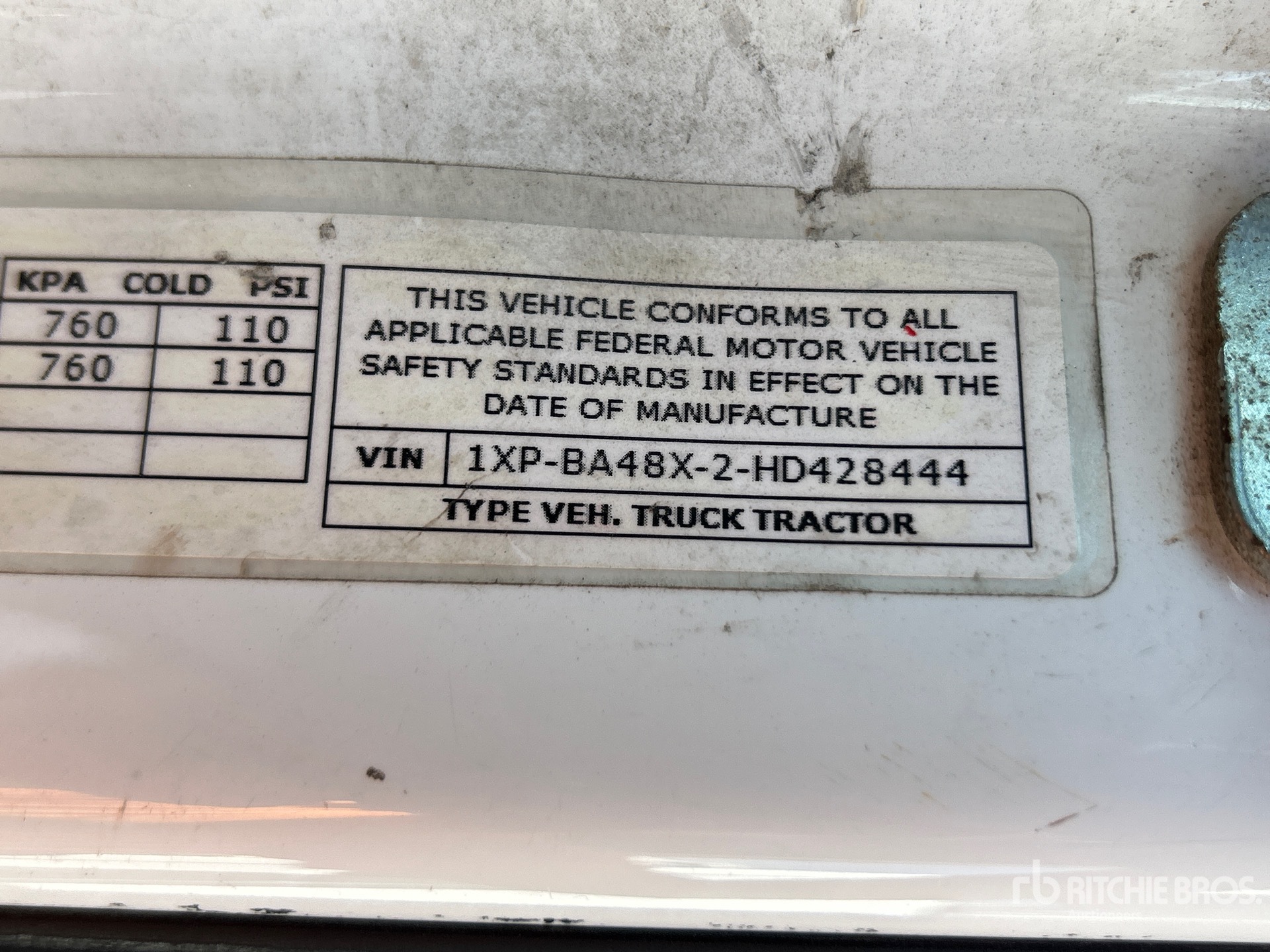 General Appearance with N.º de serie/VIN