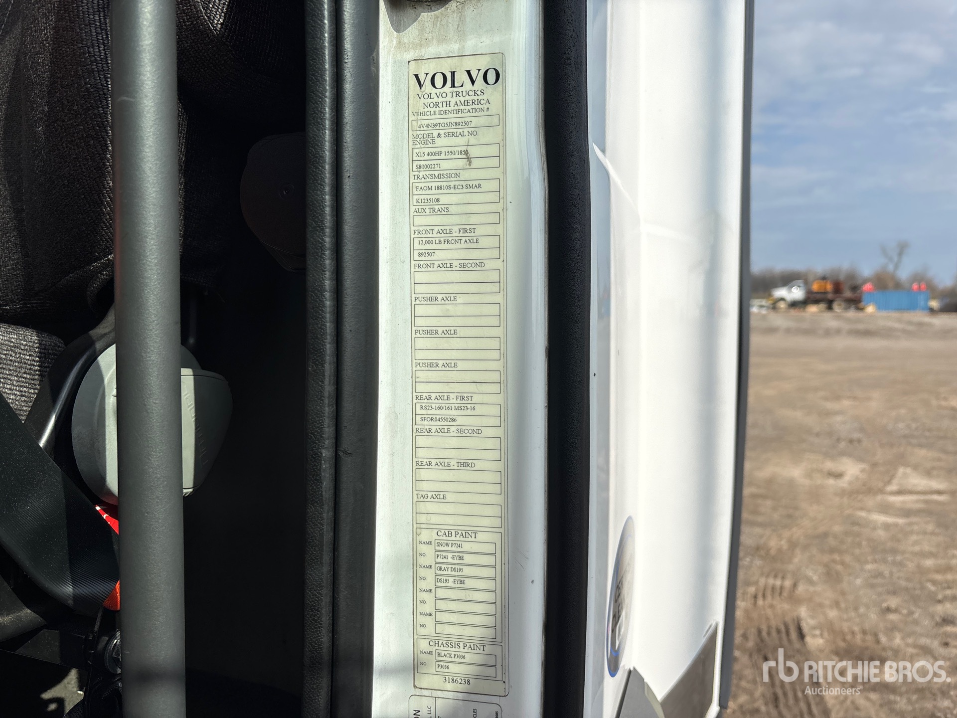 General Appearance with Numer seryjny/numer identyfikacyjny pojazdu