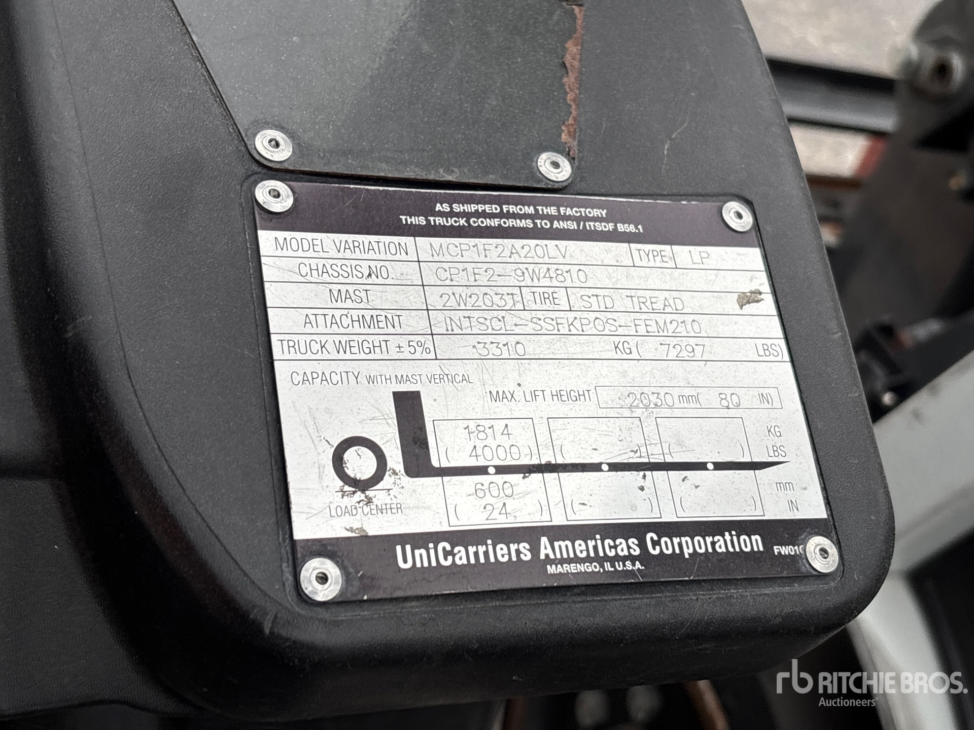 General Appearance with Numéro de série/Numéro d'identification du véhicule automobile