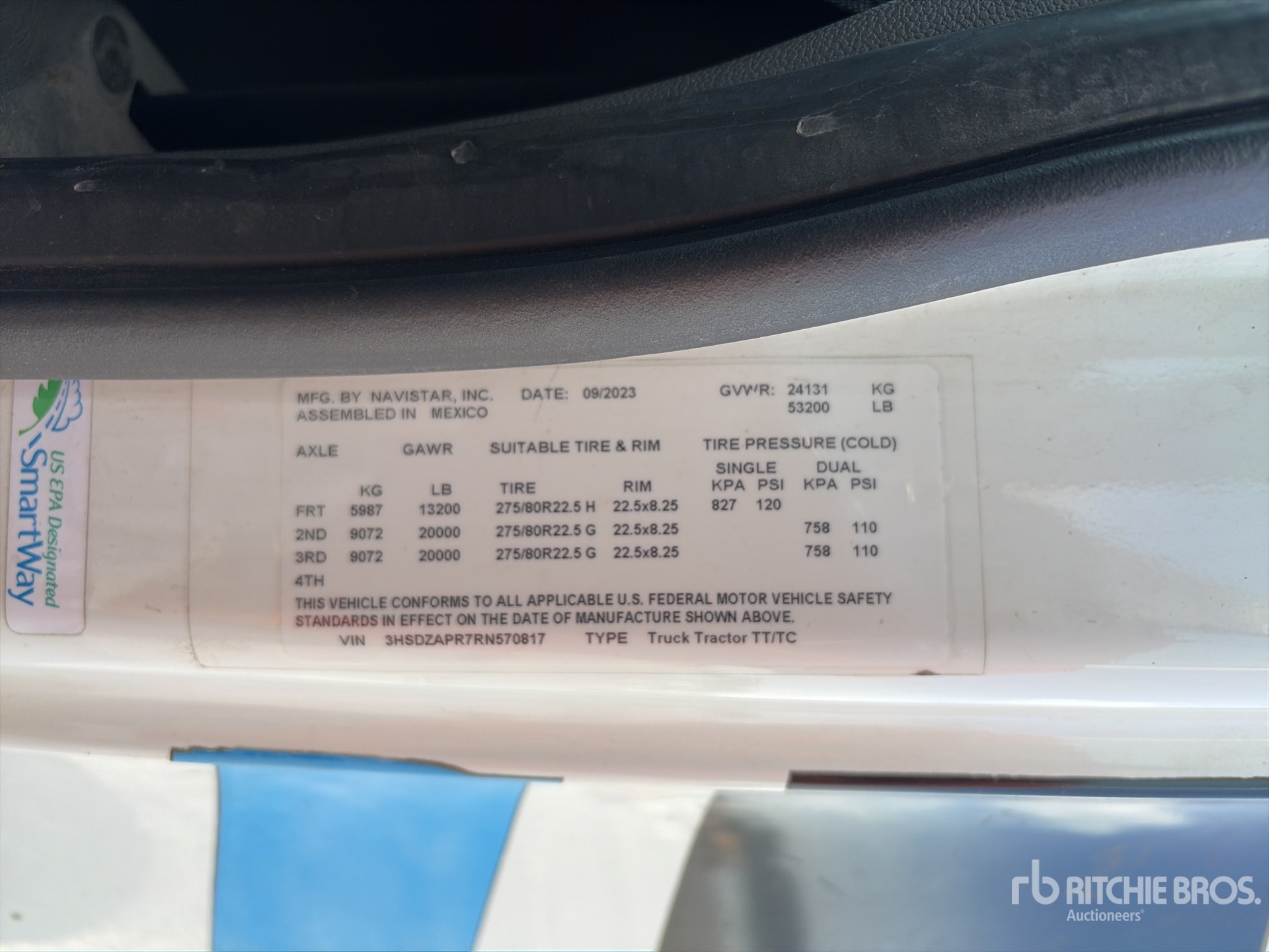 General Appearance with Numero seriale/numero d’identificazione del veicolo (VIN)