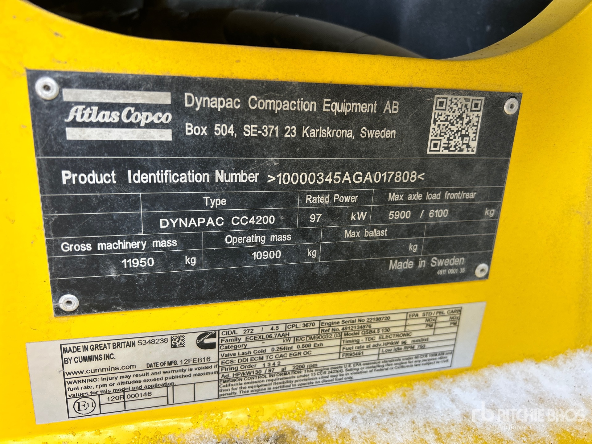 2016 Dynapac CC4200