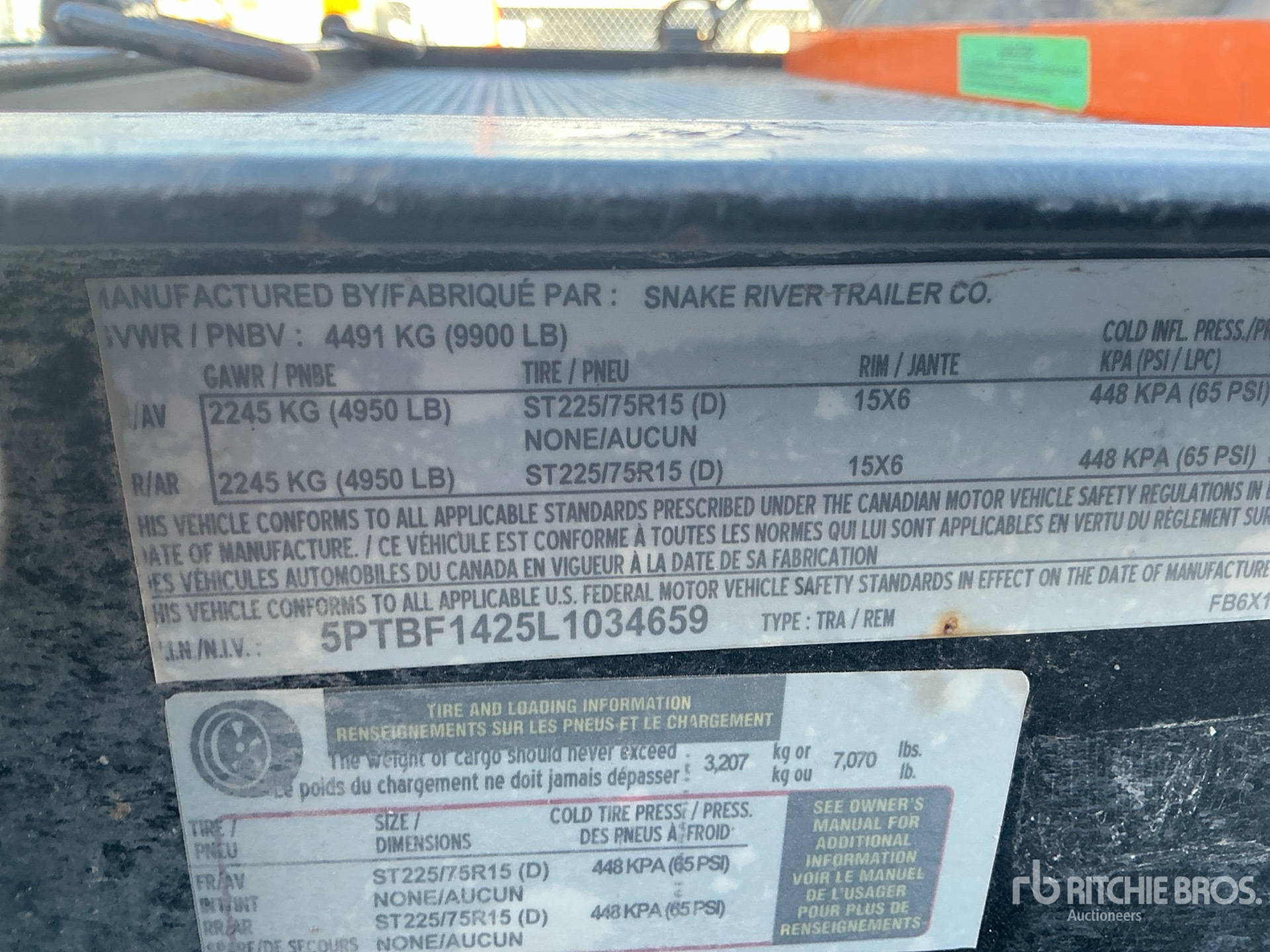 Photo of a 2020 Snake River 14 ft T/A