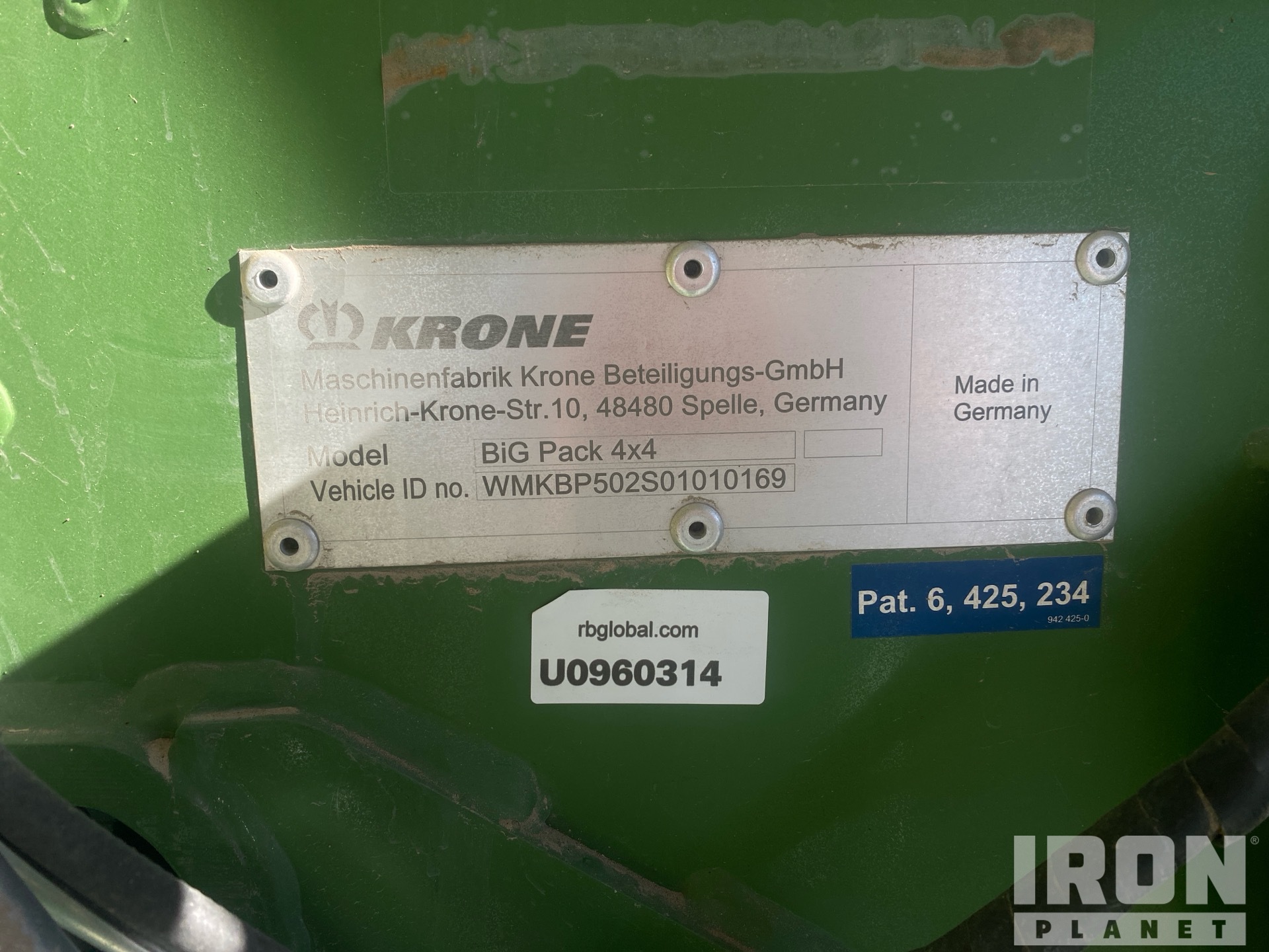 General Appearance with N.º de serie/VIN